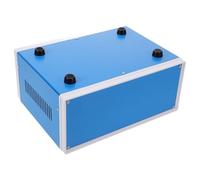 Caja Metálica de Proyecto Azul para Montaje Eléctrico, 110x250x190 MM | Hierro, Protección contra Contacto, Fácil de Instalar y Levantar, Incluye Tornillos, para Cajas de Señal y Otros Equipos