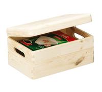 Caja multiusos de Zeller con tapa, de pino, 30x20x14 cm