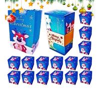 Caja Navidad - Caja Regalo Plegable Con Lazo Y Porta Dinero | CaJja Pop-Up Para Hombres Mujeres Niños | Accesorio Fiesta Para Dulces Joyas Galletas | Idea Creativa De Regalo PaRra El Hogar