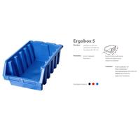 Caja organizadora apilable, patrol group, modelo ergo xl plus azul erg