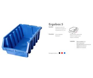Caja organizadora apilable, patrol group, modelo ergo xl plus azul erg
