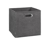 JJA Caja organizadora para estantería gris oscuro 31 x 31 cm