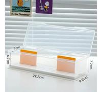 Caja organizadora compartimentada de plástico HOMEFISH con capacidad para más de 550 tarjetas de juego, caja de almacenamiento con divisor ajustable para tarjetas PTCG/MTG A3