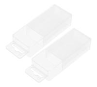 Caja Organizadora de Brocas de Plástico 2 Piezas Extensible | Transparente, Gancho Integrado y Carcasa Reforzada, Adecuado para Taller, Banco y Mecánicos Profesionales