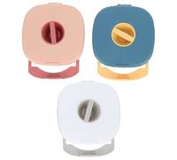 Caja Organizadora de Cables de Datos Abs Extensible Portátil 3piezas | Cable de Móvil y Escritorio, Formato Compacto, Lote de 3 Unidades, Diseño Giratorio