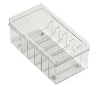 Caja Organizadora de Cables Gran Capacidad con Tapa, Transparente, Pet | Diseño Multicompartimento, Almacenamiento Rápido y Clasificación, Portátil para Accesorios Electrónicos y Datos