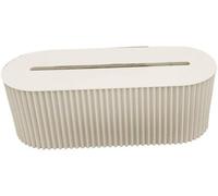 Caja organizadora de cables Unyqoos® fabricada en plástico resistente, ideal para guardar regletas de enchufes, cables de carga y pequeños accesorios de escritorio, perfecta para oficinas y hogares