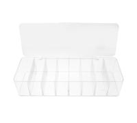 Caja Organizadora de Cables y 8 Compartimentos con Tapa de Plástico | Diseño Visible y Ordenado, para Adaptadores de Carga y Datos, Uso en Casa y Viaje