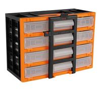 Caja Organizadora de Herramientas con 4 Cajones y Separadores - Organizador para Herramientas y Piezas Pequeñas, con Asa de Transporte y Cierre de Seguridad, Ideal para Tornillos, Tacos y Accesorios