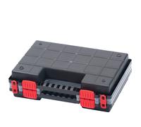 Caja organizadora doble con asa de plástico (344 x 249 x 100 cm)