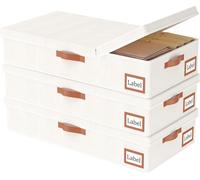 Caja organizadora para debajo de la cama, bolsas de almacenamiento para mantas con gran capacidad y asa reforzado, para una organización óptima