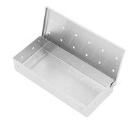 Caja para ahumar, caja para ahumar con astillas de para barbacoa de acero inoxidable con tapa ventilada para parrillas de carbón a gas