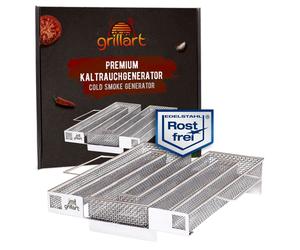 Caja para ahumar en frío, fabricada en acero inoxidable, ideal para carne y queso