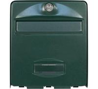 Caja para cerradura de seguridad Balthazar Mini, para 1 puerta, montaje en pared, acero galvanizado, abertura total, color verde, fabricado en Francia