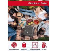 Caja para cubiertos Unyqoos® con tapa: organizador de cubiertos de plástico (libre de BPA) con 5 compartimentos, de 30 x 30 x 7 cm, color , ligero y portátil, ideal para la cocina y para acampar