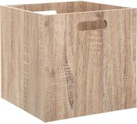 CAJA para estantería, color NATURAL, cuadrada