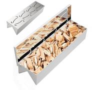 Caja para fumar para barbacoa, forma de café y fácil instalación para asar. Esta excelente caja para fumadores hace un accesorio de barbacoa eficiente, caja de barbacoa para fumar barbacoa para