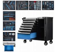 Caja para Herramientas Con 309 Piezas Vagón-taller Profesional 7 Cajonera Lleno
