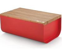 Alessi Panera Mattina BG03 R acero colorido con resina epoxi y bambú rojo 34x21 cm