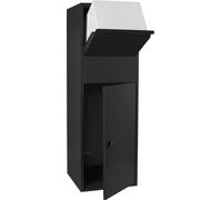 Caja para paquetes Wiltec, color , 460 x 450 x 1400 mm. Caja para recibir paquetes en casa, ideal para la recepción privada de paquetes de tamaño S y L. Buzón de pie