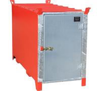 Caja para tubos fluorescentes, pintada eurokraft pro, capacidad 1000 l, 1100 unid. Ø 25 mm / 500 unid. Ø 37 mm
