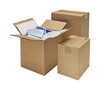 Caja plegable de cartón ondulado ratioform terra, longitud de 200 a 299 mm