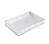 'Caja portaimpasto Pan Pizza GIGANPLAST Mod.Service cm.60 x 40 x 7 Blanca