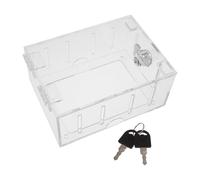 Caja Protectora Transparente 6x4.3 para Termostato con Cerradura | Acrílico y Plástico, Montaje en Pared con Llaves, Uso Interior y Exterior, Compatible con Modelos de Pared