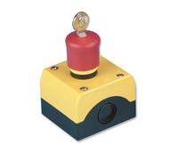 CAJA, PULSADOR DE PARADA, LLAVE M22-PVS/KC11/IY (EATON MOELLER) Cantidad X 1