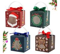 Caja Regalo, ACTOYS 8 Piezas Juego de Cajas de Regalo Navidad, Cajitas Regalo Pequeñas, Caja de Dulces Navideños, Cajas Carton Regalo para Navidad, Fiesta, Decoración de Regalos