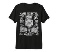 Caja registradora Vintage Patente Imprenta Propietario Dinero Negocio Camiseta Premium