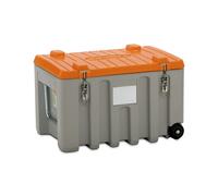 Caja universal de polietileno CEMO, capacidad 150 l, trolley