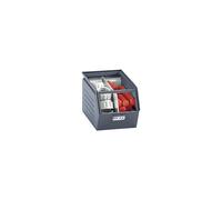 Caja visualizable de chapa de acero L x A x H 363 x 210 x 200 mm, con barra portante