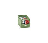 Caja visualizable de chapa de acero L x A x H 363 x 210 x 200 mm, con barra portante