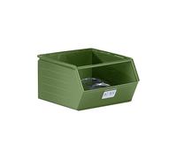 Caja visualizable de chapa de acero L x A x H 544 x 460 x 300 mm, con barra portante