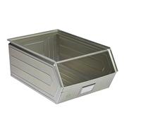 Caja visualizable de chapa de acero L x A x H 700 x 450 x 300 mm, con barra portante