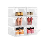 Cajas apilables para zapatos con puerta magnética