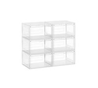 Cajas apilables para zapatos con puerta y diseño transparente