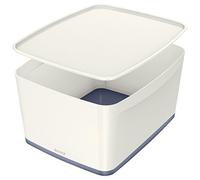Cajas de almacenamiento Leitz myBox, con tapa, tamaño grande, opacas, color Weiß Große Box mit Deckel