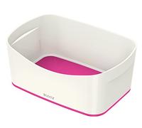 Cajas de almacenamiento Leitz myBox, con tapa, tamaño grande, opacas, color Weiß/Pink Metallic Große Aufbewahrungsschale