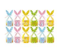 Cajas de dulces para, cajas de de Pascua de conejo con cinta | contenedor de orejas de conejo para Pascua, postre, galletas, pasteles, dulces, primavera, vacaciones