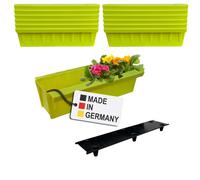 Cajas De Flores 12x Verde Claro Inserto Para Colgar Y Colocar Maceta