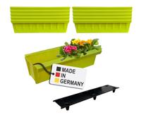 Cajas De Flores De Palets 10x Verde Claro Inserto Para Colgar Y Colocar Maceta