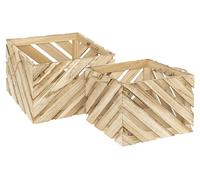Cajas de madera SULEI, 2 unidades