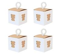 Cajas de regalo de caramelos, 50 unidades de papel kraft para bodas, cajas de caramelos, cajas de chocolate, cajas de bombones, bolsas de fiesta, cajas de regalo para bodas, bautizos, fiestas, baby