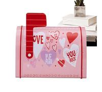 Cajas de San Valentín, pequeñas placas de chapa, buzón de correo electrónico | Caja creativa para tarjetas de San Valentín, buzón, caja de dulces, buzón compacto para tarjetas de felicitación, buzón
