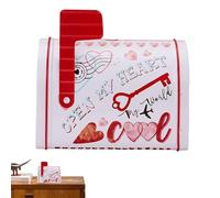 Cajas de San Valentín, pequeñas placas de chapa, buzón de correo multiusos para San Valentín, caja de tarjetas de San Valentín, buzón de filigrana, buzón decorativo para regalos, cartas, tarjetas