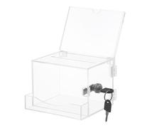 Cajas de sorteos con, caja de propuestas con candado, caja de donación transparente con candado, caja de boletos de tombola, cajas portátiles y transparentes para propuestas de urnas para municipios,