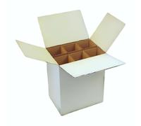 Cajas para Botellas de Vino Envío Seguro · PACKPRO Cartón Corrugado · Pack 10 Uds Separadores 6 Huecos · E-commerce y Mudanzas