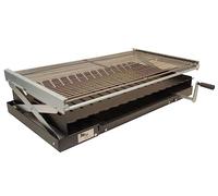 Cajon Barbacoa con Parrilla Elevable, Soporte barbacoa obra, Parrilla Chimenea leña, soporte elevador Barbacoa para tus Asados o Paellas, apta para Carbón y Leña (550)